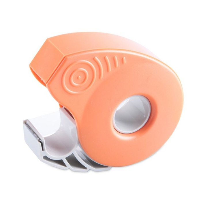 Dyspenser do taśmy biurowej ICO Smart jasnopomarańczowy z taśmą