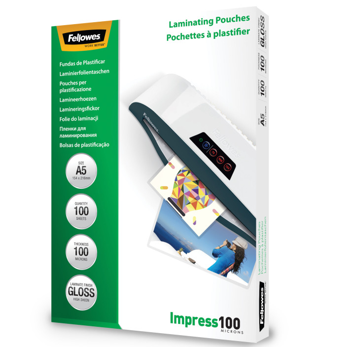 Folia do laminacji FELLOWES 100mic. A5 100ark. (4)