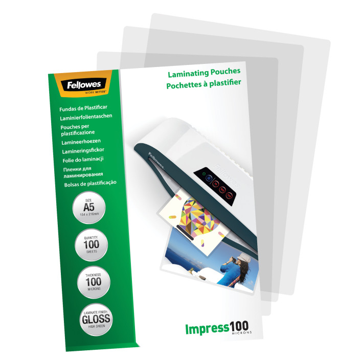 Folia do laminacji FELLOWES 100mic. A5 100ark. (5)
