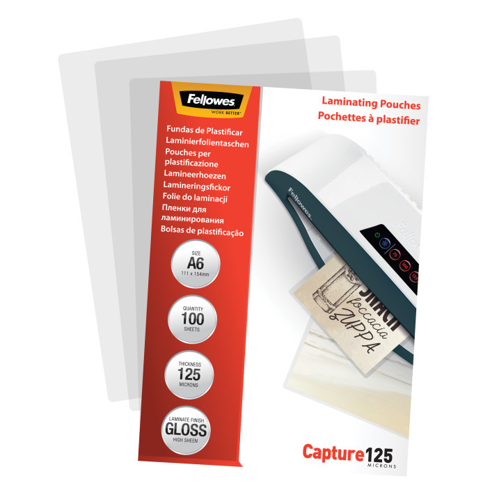 Folia do laminacji FELLOWES 125mic. A6 100ark. (3)