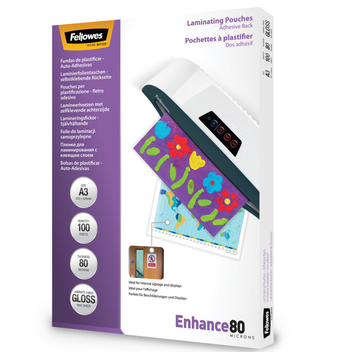 Folia do laminacji FELLOWES 80mic. A3 100ark. (2)