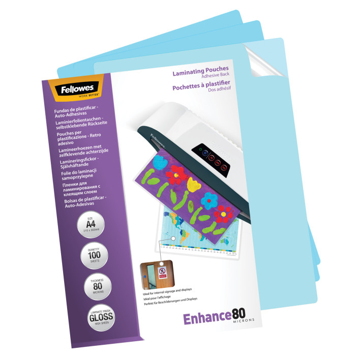 Folia do laminacji FELLOWES 80mic. A4 100ark. (2)