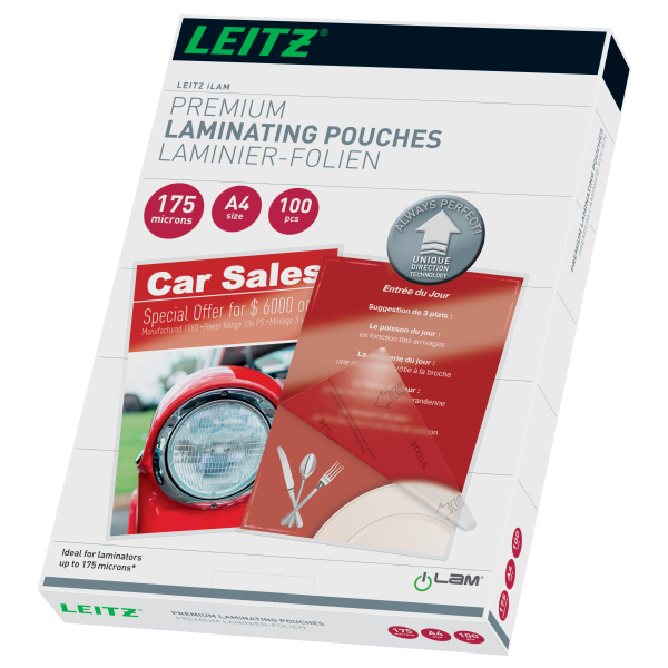Folia do laminacji LEITZ UDT A4 175mic. 100szt. (1)