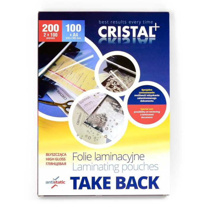 Folia do laminacji Take Back ARGO A4 100mic 100szt. (1)