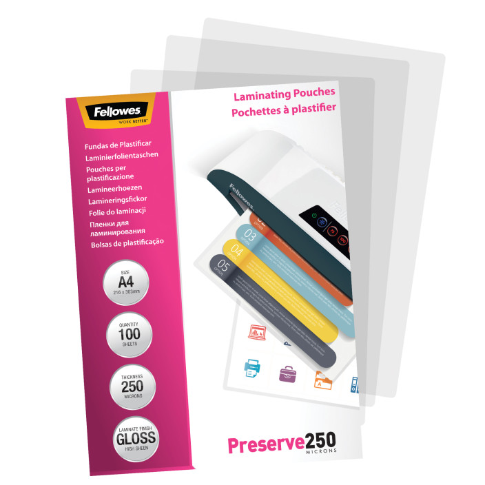 Folia do laminowania FELLOWES A4 250mic. 100ark.