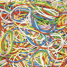 Gumki recepturki DONAU średnica 60mm 100g mix kolorów (2)