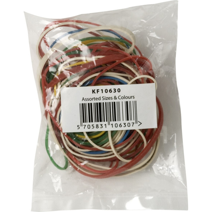 Gumki recepturki Q-CONNECT 25g mix kolorów (6)