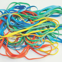 Gumki recepturki Q-CONNECT krzyżowe średnica 100mm 100g mix kolorów (2)