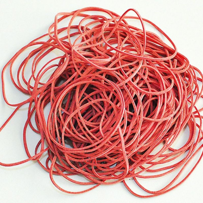 Gumki recepturki Q-CONNECT średnica 50mm 100g czerwone (3)