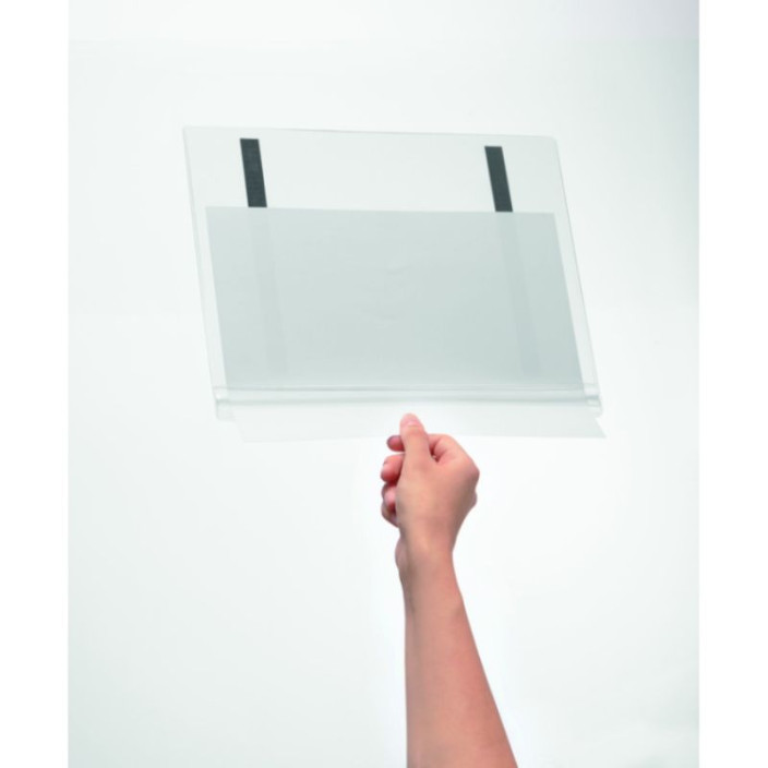 Kieszeń magnetyczna informacyjna DURABLE wodoodporna A4 transparentna 5szt.