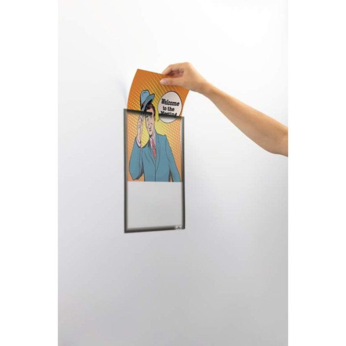 Kieszeń na dokumenty DURABLE samoprzylepna A4 szara