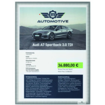 Kieszeń na dokumenty magnetyczna A4 szara DURABLE 501557