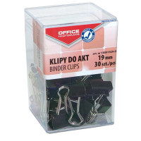 Klipsy do papieru OFFICE PRODUCTS 19mm 30szt. w pudełku