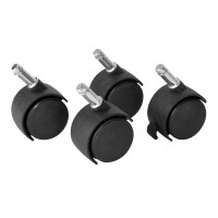 Kółka do kosza HAILO czarne Big-Box 4szt.