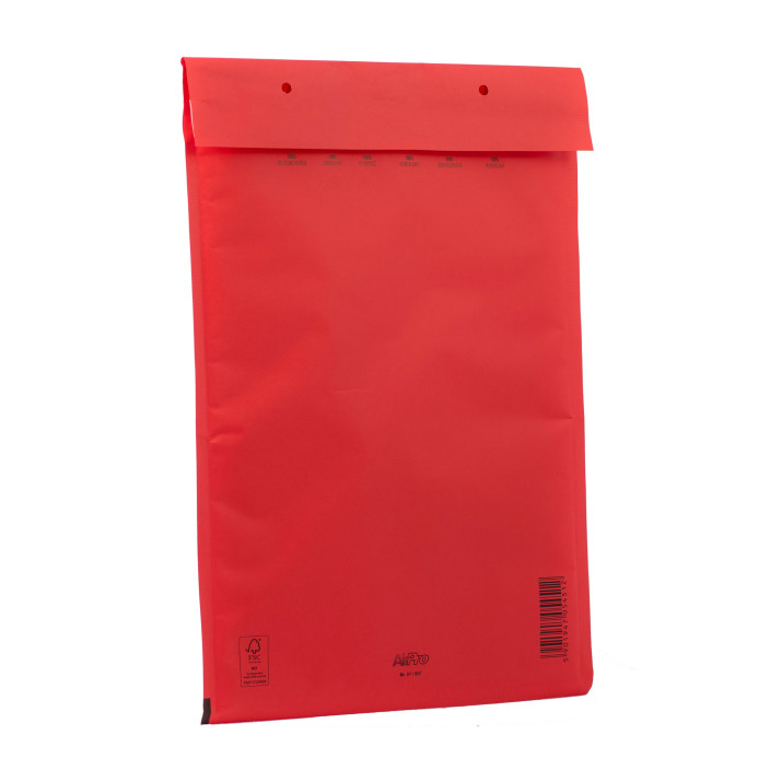 Koperta bąbelkowa D/14 200x275mm AirPro Color czerwona 100szt.