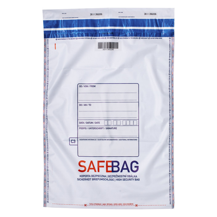 Koperta bezpieczna C3 335x475mm biała 100szt.