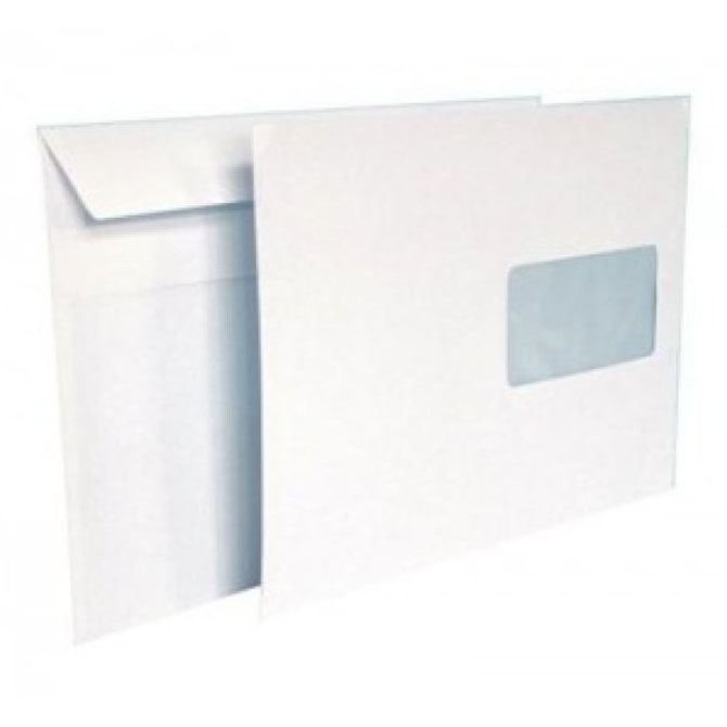 Koperta C4 229x324 HK biała okno lewe góra 250szt.