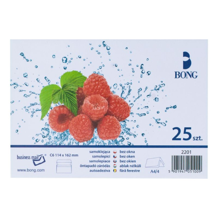 Koperta C6 114x162 SK biała 1000szt.