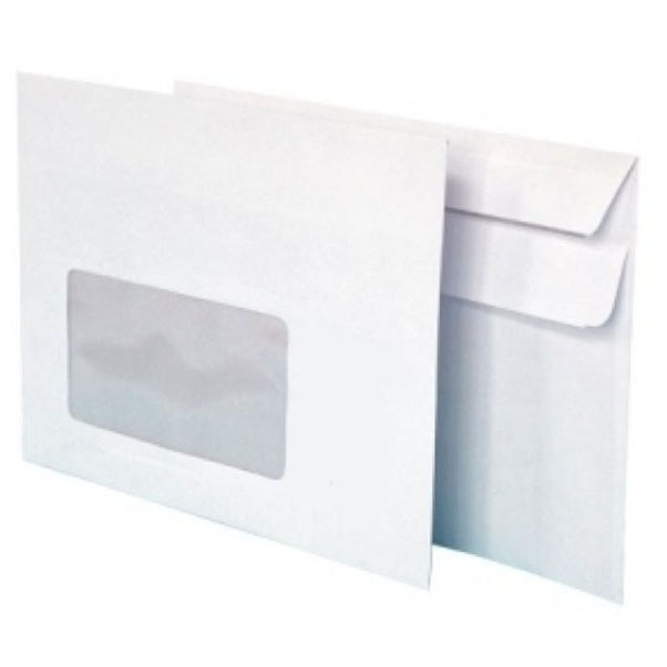 Koperta C6 samoklejąca SK okno lewe dolne biała 1000szt.