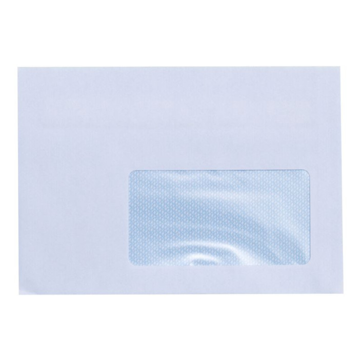 Koperta C6 SK biała okno prawe dół 114x162 50szt.