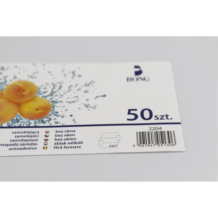 Koperta DL 110x220 SK biała 50szt.