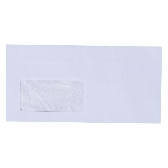 Koperta DL SK biała okno lewe 110x220 50szt.