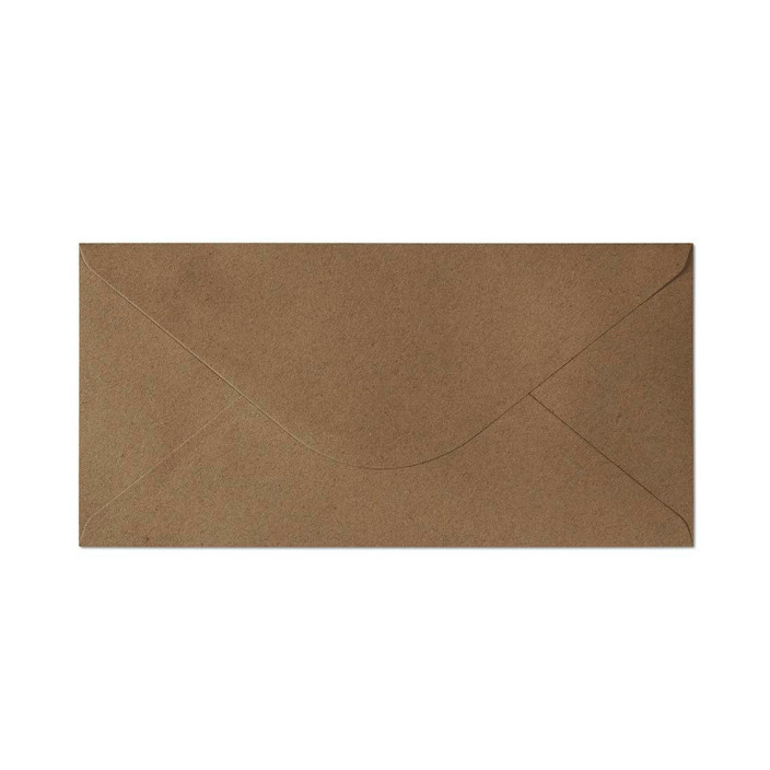 Koperta ozdobna DL 120g/m2 Galeria Papieru Kraft ciemnobeżowa 10szt. 280122