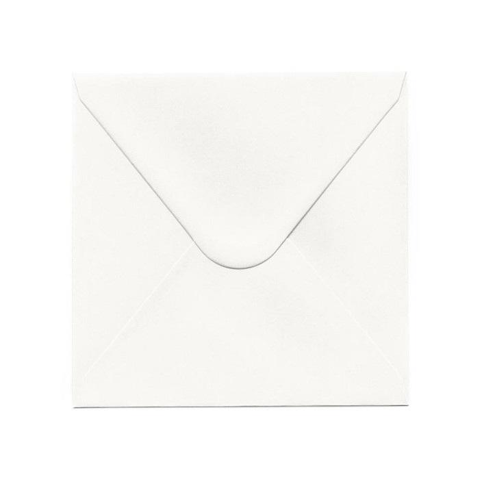 Koperta ozdobna Galeria Papieru 160x160mm 150g/m2 Gładka biała 10szt.