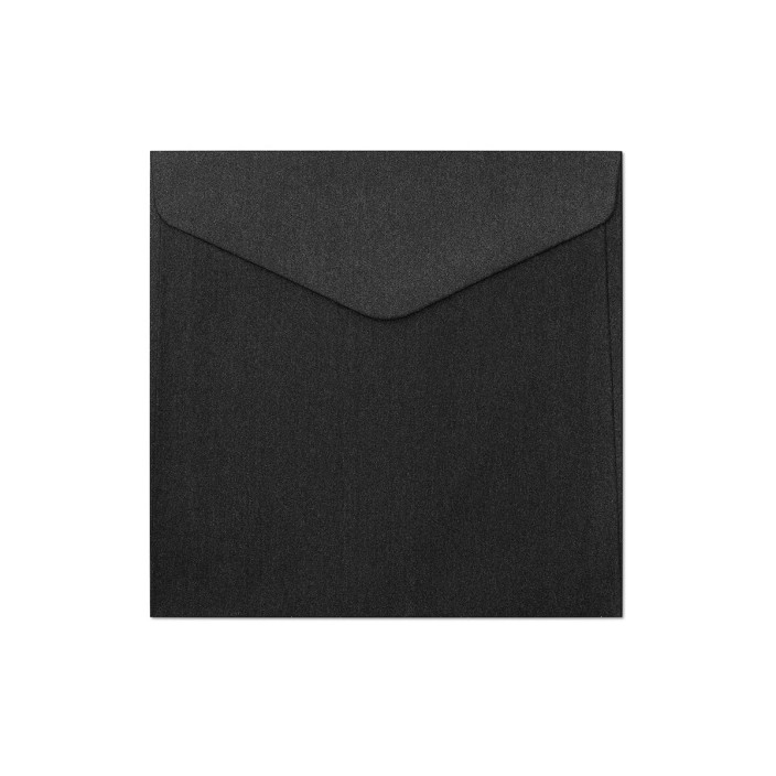 Koperta ozdobna Galeria Papieru 160x160mm 150g/m2 Pearl czarna 10szt.