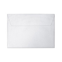 Koperta ozdobna Galeria Papieru C6 120g/m2 Millenium diamentowa biel 10szt.