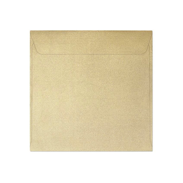 Koperty ozdobne 145x145mm Galeria Papieru Pearl złote 10szt.