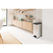 Kosz na śmieci CURVER SLIM BIN prostokątny srebrny 40l