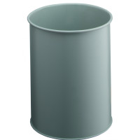 Kosz na śmieci DURABLE metalowy okrągły szary 15l