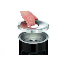 Kosz na śmieci DURABLE SAFE 17+2l z popielnicą samogaszącą czarny