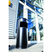 Kosz na śmieci DURABLE SAFE 17+2l z popielnicą samogaszącą antracytowy