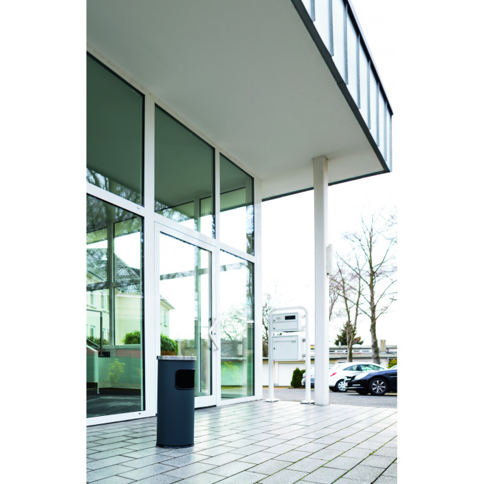 Kosz na śmieci DURABLE SAFE 17+2l z popielnicą samogaszącą antracytowy