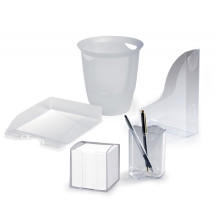 Kosz na śmieci DURABLE Trend bezbarwny 16l