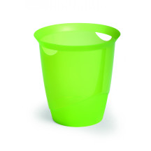 Kosz na śmieci DURABLE Trend bezbarwny zielony 16l
