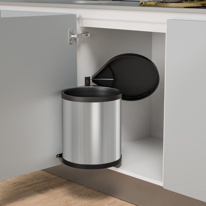 Kosz na śmieci HAILO Box M 15l stalowy