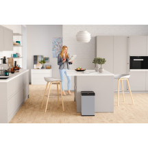 Kosz na śmieci HAILO L Big-Box Swing srebrny 35l