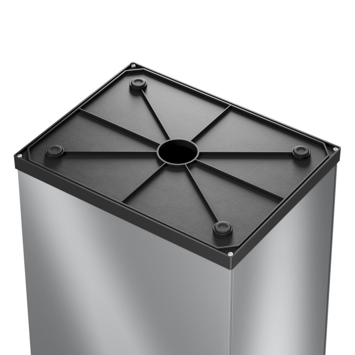 Kosz na śmieci HAILO L Big-Box Swing srebrny 35l