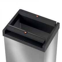 Kosz na śmieci HAILO L Big-Box Swing srebrny 35l