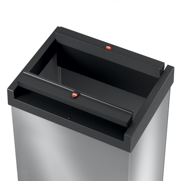 Kosz na śmieci HAILO L Big-Box Swing srebrny 35l