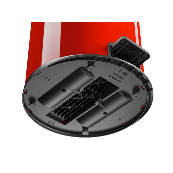 Kosz na śmieci HAILO L Pure czerwony 25l ocynkowany pojemnik