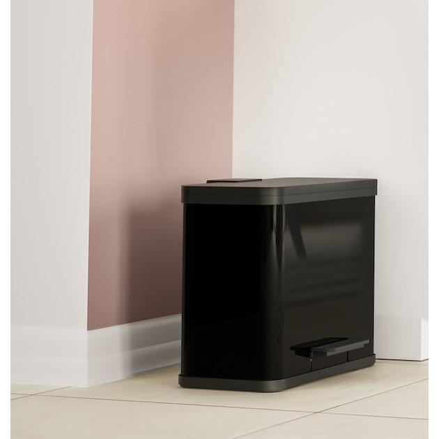 Kosz na śmieci HAILO L Öko duo Plus czarny 17+9l