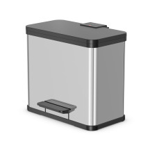 Kosz na śmieci HAILO L Öko duo Plus stalowy 17+9l