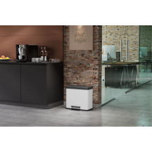 Kosz na śmieci HAILO L Öko trio Plus biały 3x9l