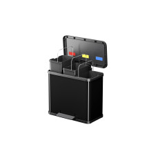 Kosz na śmieci HAILO L Öko trio Plus czarny 3x9l