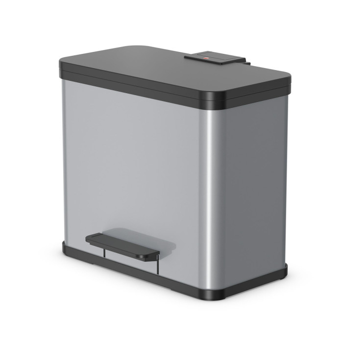 Kosz na śmieci HAILO L Öko trio Plus srebrny 3x9l