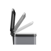 Kosz na śmieci HAILO L Öko trio Plus srebrny 3x9l